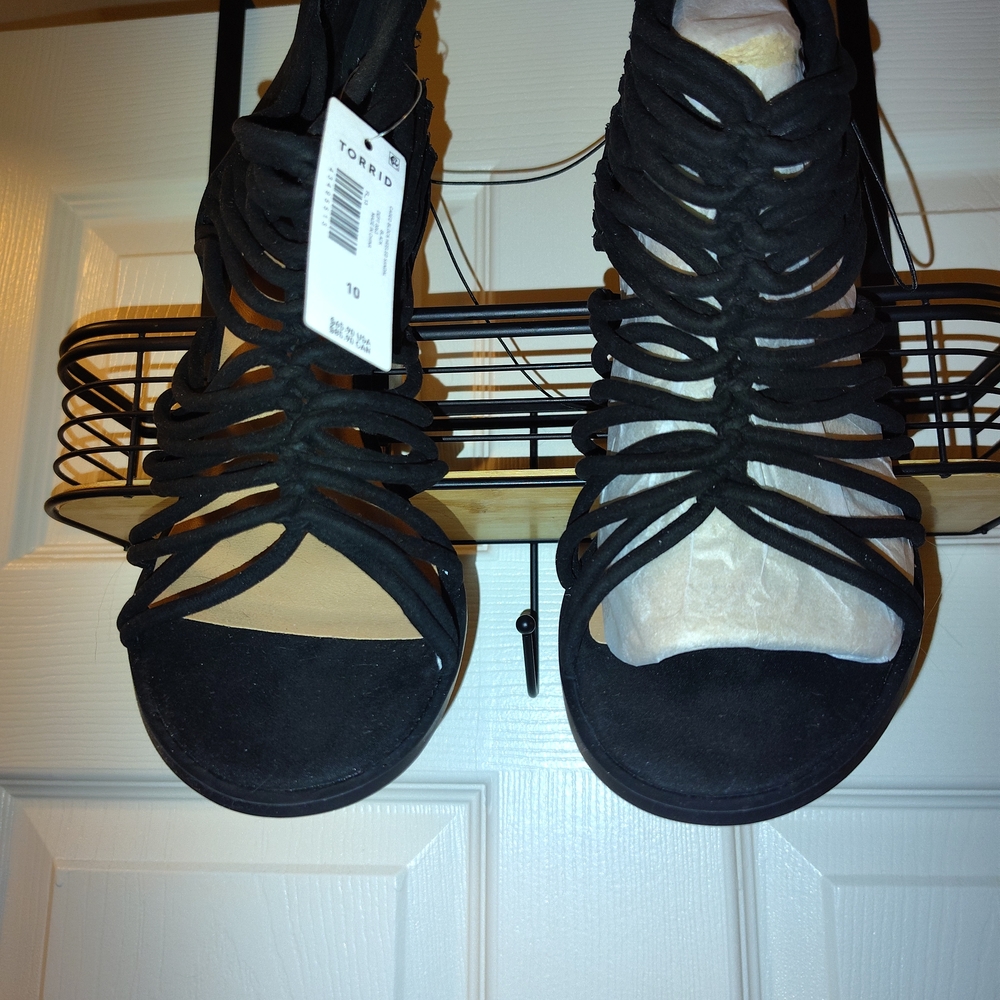 Torrid Elegant Black Women's Caged Block Heel